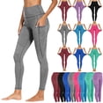 thumbnail image 5 of Stamzod Leggings with Pockets for Women Tummy Control High Waisted Yoga Pants Women Compression Workout Leggings Gray XXXL, 5 of 9