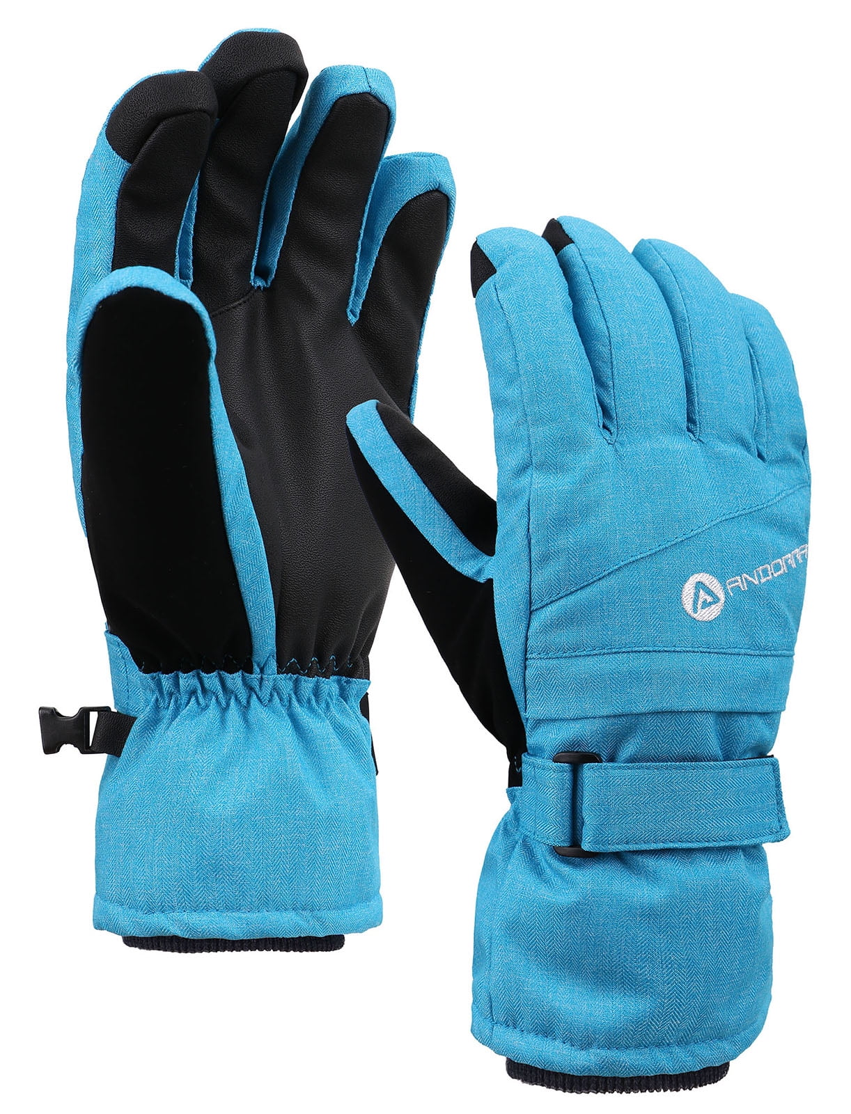 Women's Classic Zippered Pocket Touchscreen Ski Gloves 