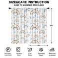 thumbnail image 2 of Blackout Kids Curtains,White Boho Bohemia Rainbows Clouds Hearts Pattern Childrens Insulated Curtains Set Of 2,Bedroom Essentials,Toddler Room Decor 42x84in(106x213cm), 2 of 5