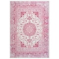 thumbnail image 7 of Ultrug Vintage Floral Print Rugs Soft Boho Carpet Retro Distressed Area Rug for Living Room Bedroom Home Decor,6'x9',Pink, 7 of 7