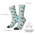 thumbnail image 4 of Logiee Funny Cartoon Pugs Print Adult Socks for Men & Women,Calf Socks, Ankle Socks,Boots Socks,Breathable Casual Sock,Unisex Crew Socks, 4 of 6
