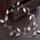 thumbnail image 3 of Diadema de hojas para boda, tocado de perlas para novia, joyería para el cabello para decoración de mujer, 3 of 7