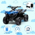 thumbnail image 3 of Jojoka 6V Kids ATV Ride on Car, Battery Powered Electric Ride on Toys for Toddlers with LED Lights, Music, Forward/Backward & Wear-Resistant Wheels, for 2- 5 Years Old Boys & Girls, Blue, 3 of 6
