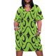 thumbnail image 1 of Vestido holgado con bolsillos de rana abstracta, elegante y chic, vestido de noche holgado de verano para mujer, verano 2025 para niñas, 1 of 7