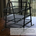 thumbnail image 7 of Performore 3-Tier Stackable Paper Tray Organizer for Desk - Black Metal File Rack for Legal-Size Paper (14"x8.5"), Document Holder & Desktop Storage for Office, Home, or School Organization, 7 of 7