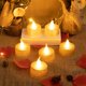 thumbnail image 5 of Velas LED doradas para Navidad, vacaciones, bodas, fiestas de cumpleaños, juego de velas de agua, habitación secreta, 6 uds., 5 of 5