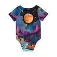 thumbnail image 6 of Rocae Fantasy Cosmic Landscape for Baby Cotton Short-Sleeve Bodysuits for Unisex Onesies Bodysuit-3 Months, 6 of 7