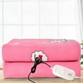 thumbnail image 2 of HIBIBUD Heated Blanket 1.5x0.7m Fast Heat Electric Blanket Dual Temperature Settings Heating Blanket Soft Fabric & Overheat Protection Heated Throw Blanket,Style1, 2 of 4