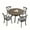 OAK-1 table, variant on Kevinplus 47.24''Round Rubber Wood Dining Table for for Dining Room,Dark Brown