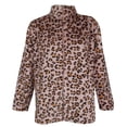 thumbnail image 5 of Janice Apparel Women's Faux Fur Animal Print Tiger Zip Up Jacket Black White OS, 5 of 5
