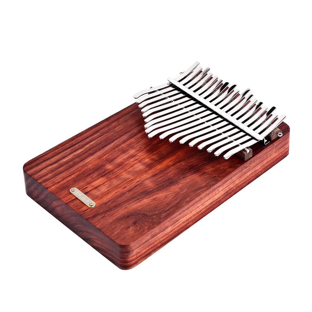 LingTing K17A 17-key Portable Kalimba Thumb Piano made of Padauk Material with Storage Bag, Music Book Stickers, Tuning Hammer and Pickup Accompaniment Chain