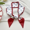 thumbnail image 1 of Nvzi Bufanda elegante, serie roja, bufanda pequeña de rayas largas, cinta de rayas estrechas y largas, lazo para el cuello, lazo para el cabello, 1 pieza (D), 1 of 1