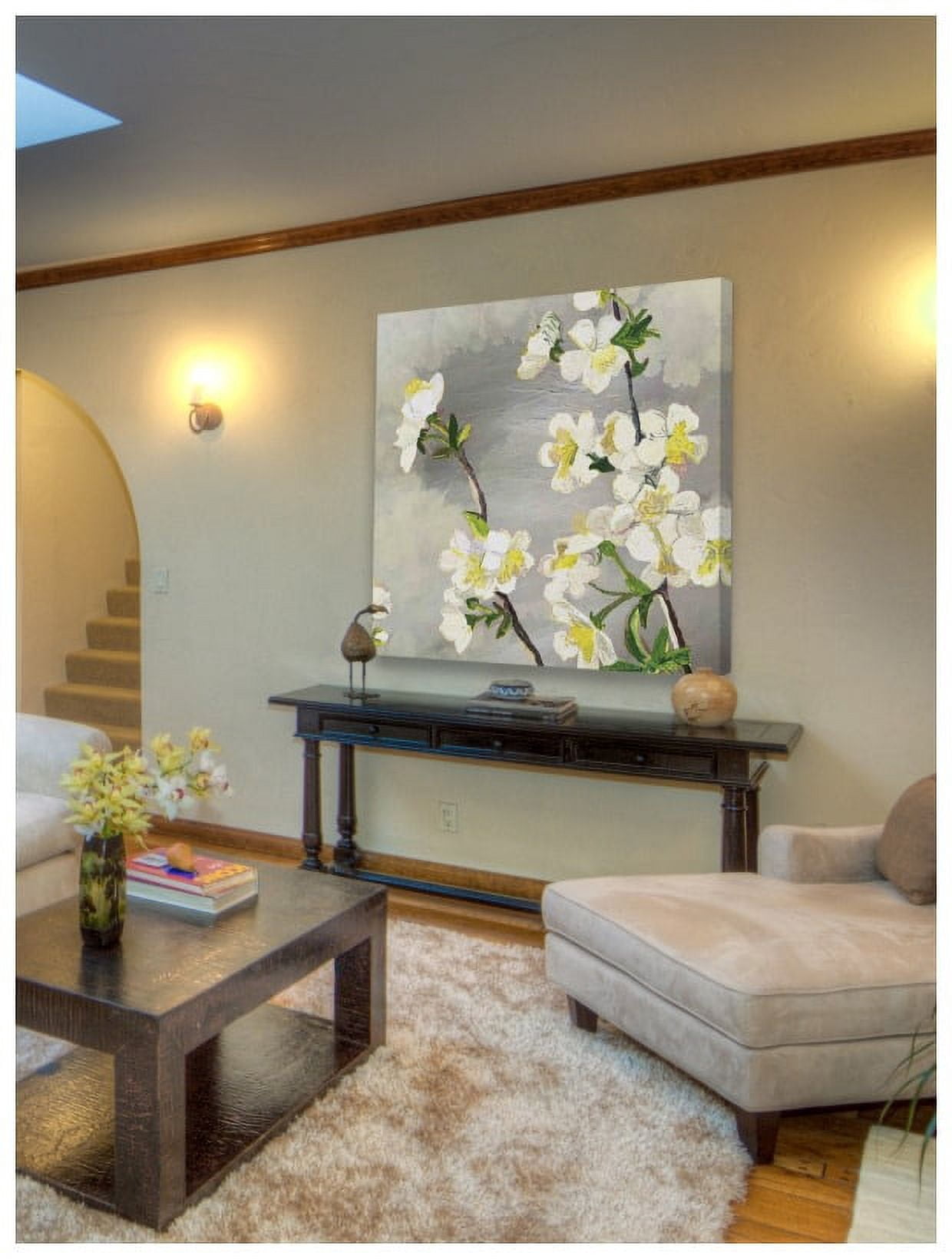 Marmont Hill "Silver Background" Painting Print on Canvas