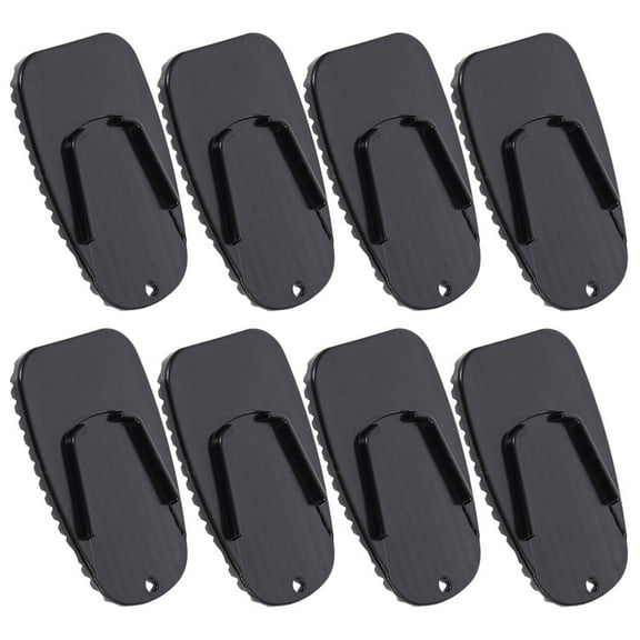 8 Pcs Motorbike Seat Pad Motorcycle Mats Black Kickstand for