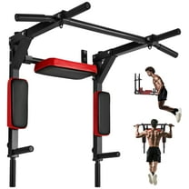 VEVOR Multifunctional Pull Up Bar, Wall Mounted Chin Up Bar Dip Station for Home Gym,Heavy Duty Steel Upper Body Workout Pull Ups,Power Tower Set Training Equipment Fitness,440 lbs Weight Capacity