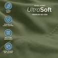 thumbnail image 4 of Bare Home Luxury Bed Sheet Set - Premium 1800 Collection - 6 Piece - Full, Cypress, 4 of 9