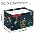 thumbnail image 4 of Christmas Trees Green Storage Bins Baskets With Handles Storage Box Clothes Organizer Organization Toys, 4 of 7