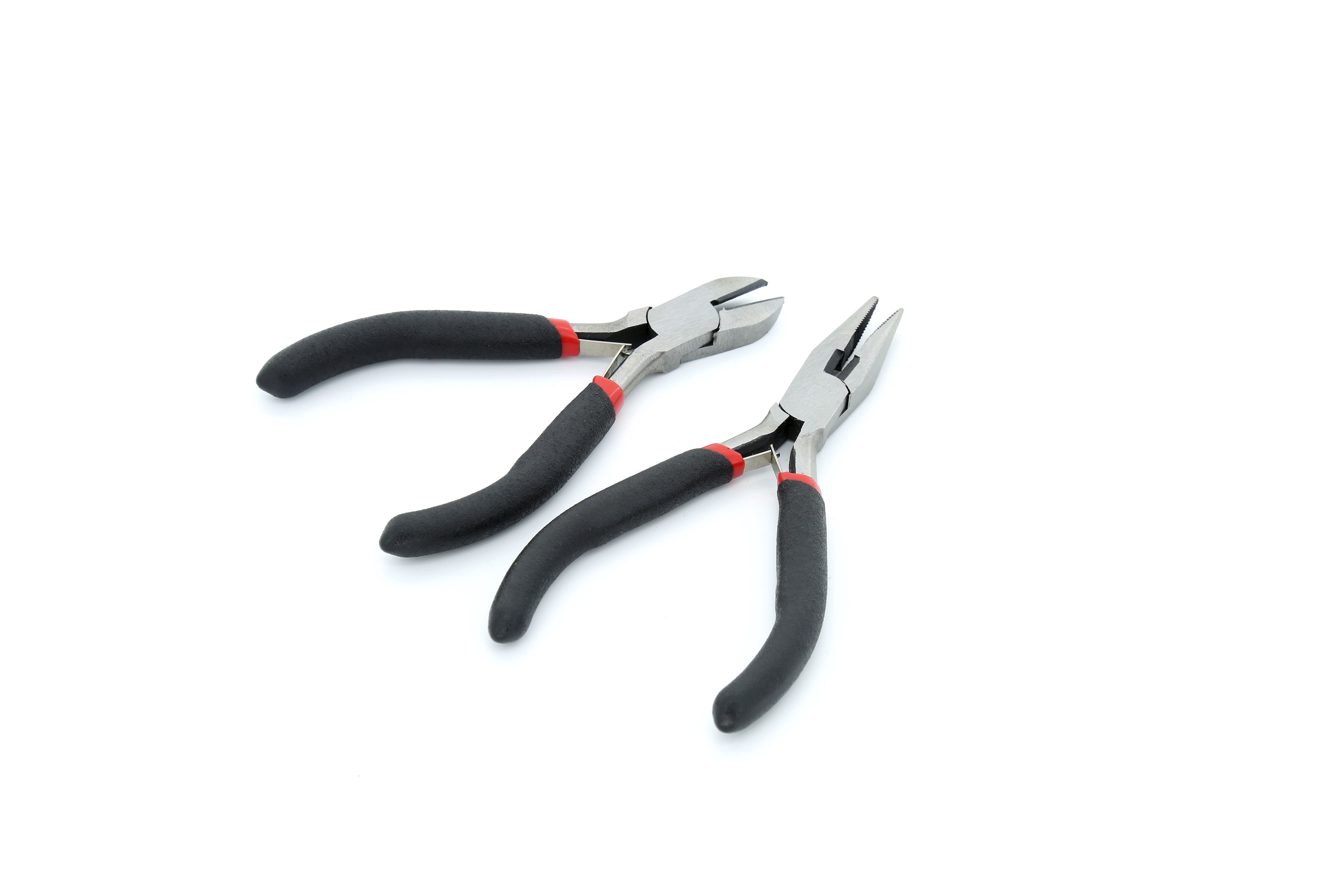 Hyper Tough 2 Piece Mini Long-Nose and Diagonal Pliers Set