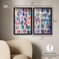 thumbnail image 5 of Dynamic Brushstroke Duo Shadowbox Print Colorful Wall Decor by Art Remedy, Black Frame, 16 x 24, 5 of 6