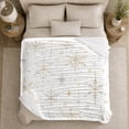 thumbnail image 5 of Festive Geometric Snowflake Winter White Living Room Decorative, Festive Holiday Scene, Warm Flannel Blanket for Living Room and Bedroom, Art Lovers Housewarming Gift, Artistic Home Decor, 5 of 9