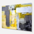 thumbnail image 2 of Designart 'Grey and Yellow Blur Abstract ' Abstract Metal Wall Art, 2 of 5