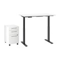 thumbnail image 1 of Move 60 Series 48W x 24D Adjustable Desk Set in White - Engineered Wood, 1 of 7