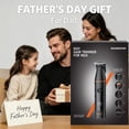 thumbnail image 2 of Manscape All-in-One Body & Pubic Hair Trimmer for Men, V-Shaped No-Nick Groin & Ball Shaver, Waterproof Mens Electric Grooming Kit with LED Display, Type-C Rechargeable , Charging Dock, 2 of 11