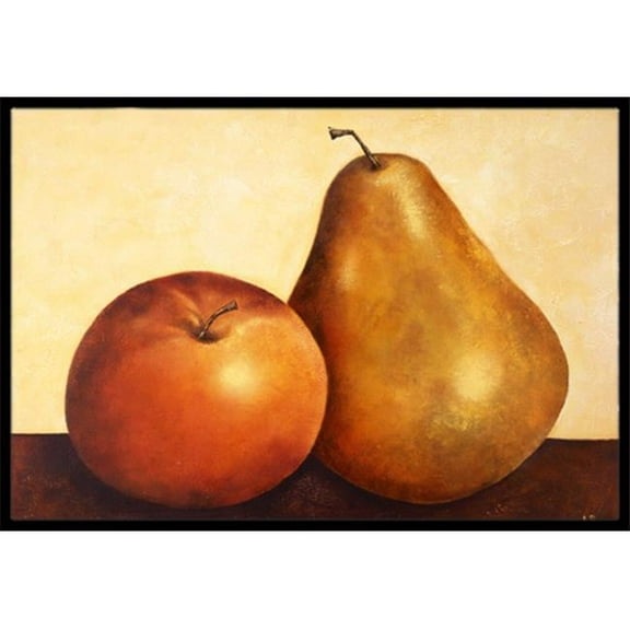 Carolines Treasures  Apple & Pear Indoor or Outdoor Mat 18 x 27