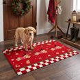 thumbnail image 5 of Qwtwty Christmas Door Mat, Non Slip Washable Xmas Welcome Mat, Winter Holiday Decorative Carpet for Living Room Bedroom Front Porch Christmas Decorations, 5 of 7