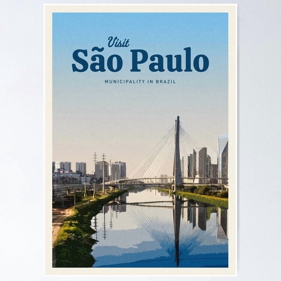 Poster Visit SO Paulo Wall Artunframed Prints For Home Or Office Perfect Gift For Everyone, Poster Only