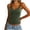 Green, variant on Womens Green Tank Top Tummy Control Shapewear Tank Top U Neck Slim Fit Shapewear Bras Sleeveless Seamless Compression Stretchy Bra Oversized Workout Camisole Tops Green S