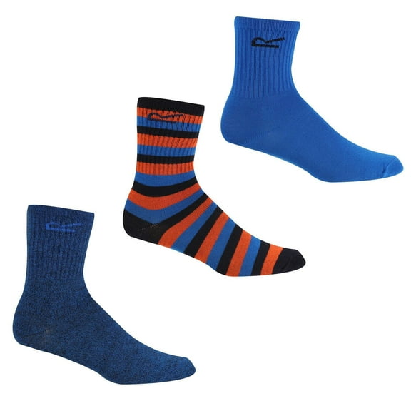 Regatta Boys/Girls Outdoor Boot Socks Set (Pack of 3)