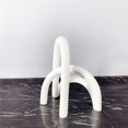 thumbnail image 4 of Modern Minimalist Geometric Art Line Arc Decor Resin Crafts Irregular Shopping Mall Living Room Desktop Ornament-White, 4 of 6