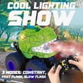 thumbnail image 6 of YCFUN Dinosaur RC Monster Truck, 360° Spins RC Stunt Car with Spray, LED & Music, Remote Control Car Dinosaur Toy for Boys Kids Ages 3-8, 6 of 7