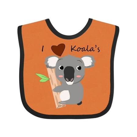 

Inktastic I Heart Koalas Gift Baby Boy or Baby Girl Bib