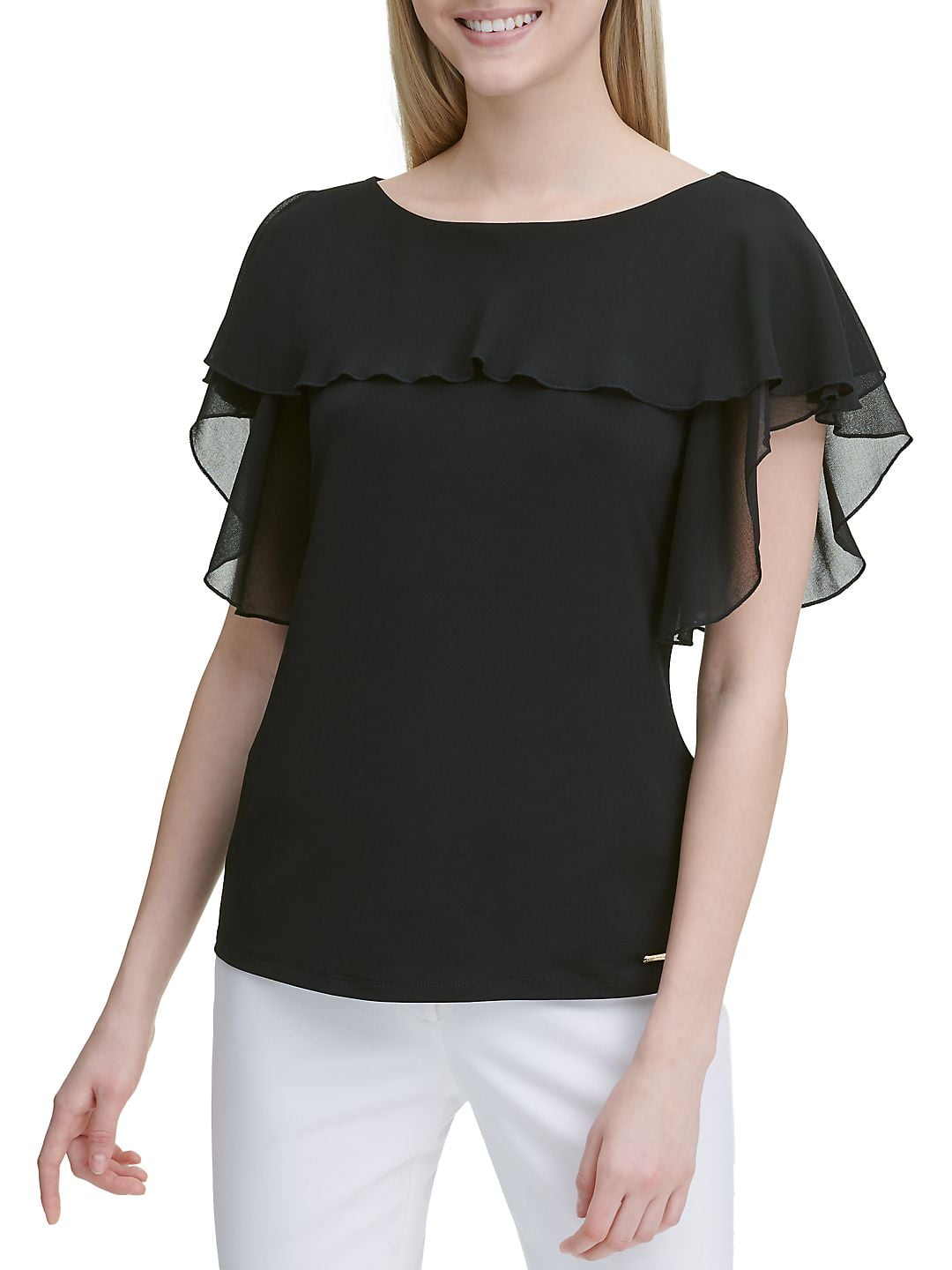 calvin klein flutter sleeve