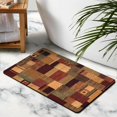 thumbnail image 3 of Premium Quality Bathroom Rug, Modern Geometric Patchwork Design, Perfect Floor Decor for Bedroom, Office, Living Room, Entryway, Protects Hardwood Floors, Rockwood Collection, 20x32 inch, 3 of 5