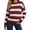 Wine, variant on Zeijnsda Womens Winter Sweaters Thicken Warm Striped Sweaters Crew Neck Knit Pullover Sweaters for Women