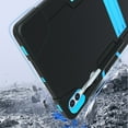 thumbnail image 6 of Dteck Case for Samsung Galaxy Tab S9 Plus 12.4" 2023, Heavy Duty Shockproof Rugged Protective Case with Built-in Stand,Black+Blue, 6 of 6