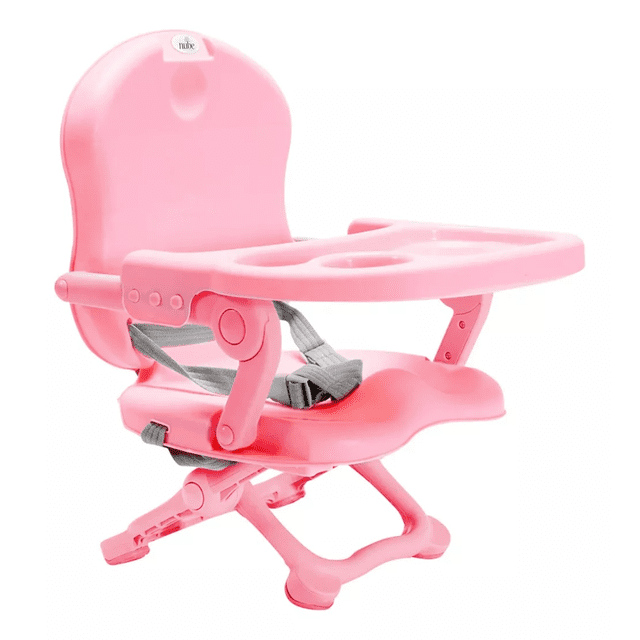 Asiento Plegable Portatil Para Bebe Ajustable Rosa