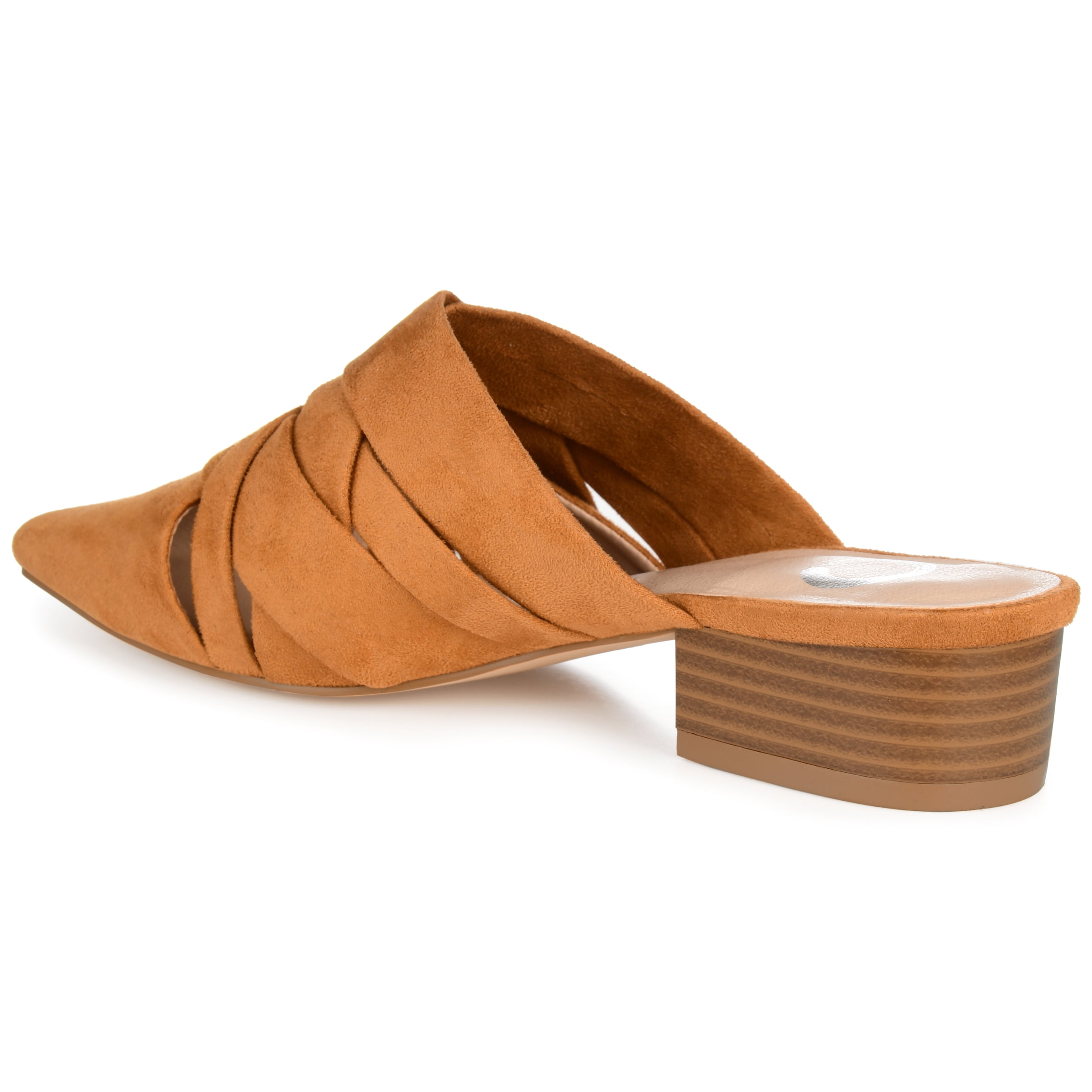 Journee Womens Kalida Slip On Pointed Toe Mules Flats