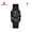 Black case + black face + black steel strap, variant on Unisex watches for women and men, casual calendar watches, women's and men's quartz wristwatches, shared watches for both genders
