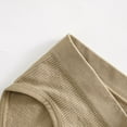 thumbnail image 5 of Panties for Women,Mid Waist Ribbed Seamless Briefs Solid Color Comfortable Panties,Womens Underwear,Khaki,L, 5 of 6