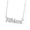 B, variant on FENGGHAO Personalized Name Necklace for Women Mama Nameplate Pendant Titanium Steel Gold Tone Clavicle Chain Jewelry Mothers Day Gift