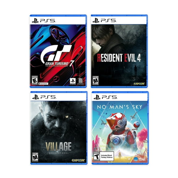 Additional PSVR2 Game Disc Pack: Must-Play VR2 Games: Gran Turismo 7, Resident Evil 4, Resident Evil 8, No Man's Sky - GAMES ONLY, NO VR2 or PS5 Console