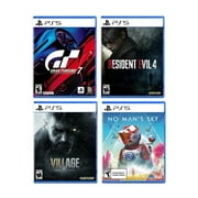 PlayStation VR2 bundle plus 4 Must-Play VR2 Games: Gran Turismo 7, Resident Evil 4, Resident Evil 8, No Mans Sky, and Microfiber Cleaning Cloth - PlayStation 5 PSVR2 - White