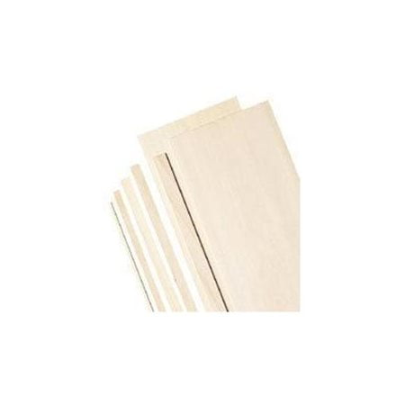 Alvin 4" Wide Balsa Wood Sheets 1/8"