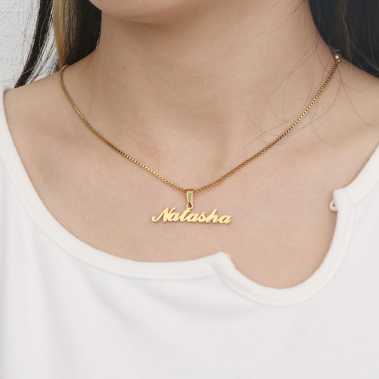 Custom choker sales necklace with name