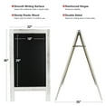 thumbnail image 3 of Excello Global Products 40" x 20" Wooden A-Frame Chalkboard - White Finish - EGP-CKB-0005, 3 of 9