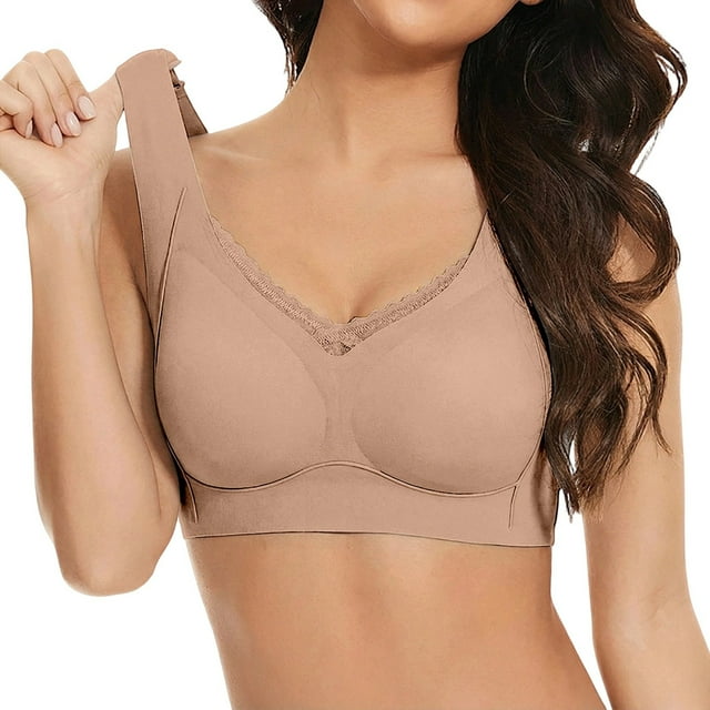 Comfort Seamless Wireless Bra for Everyday Wear with Full Coverage Support – Removable Pads and Wide Band for Daily Comfort and Versatile Use